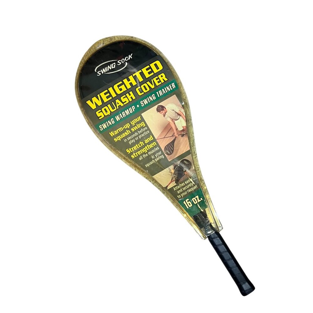 Swing Sock Vintage Weighted Squash Racquet Cover‎ 16 oz. Warm Up Training NEW